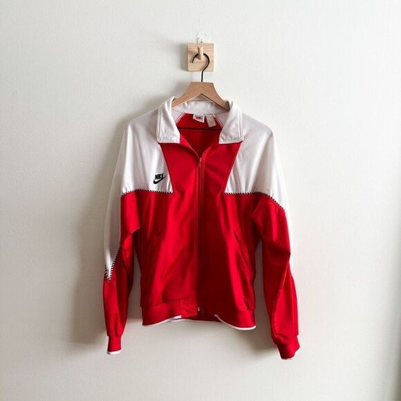 Vintage Nike Red Tracksuit Jacket Size M - Picture 1 of 5